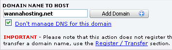 How to host a domain name with the Web Hosting Control Panel