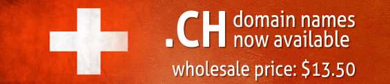 CH domains available for domain name resellers