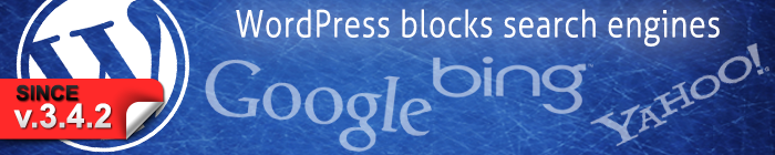 WordPress 3.4.2 Blocking Search Engines