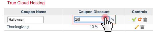 Coupon Generator - edit coupon