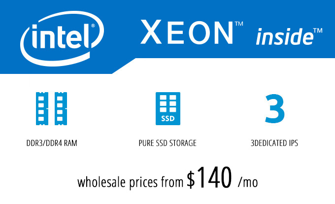 Xeon dedicated servers - SSD based