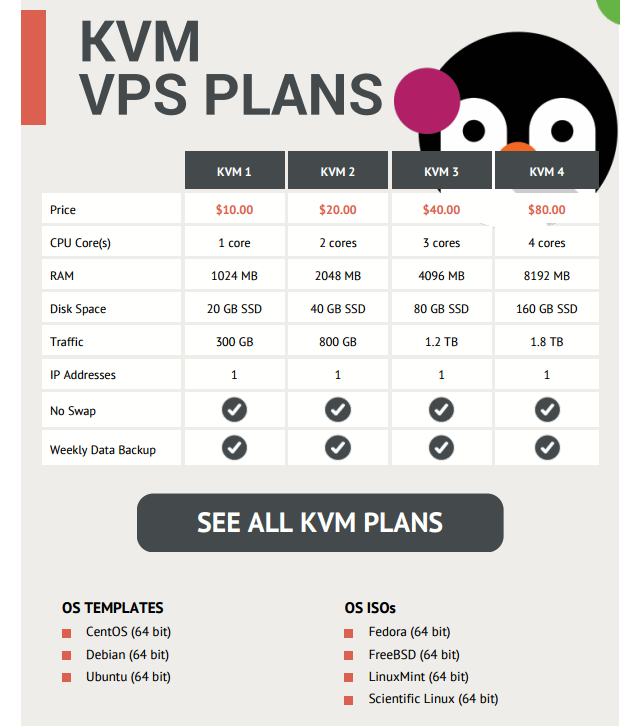 PDF - KVM VPS catalog - tech specs