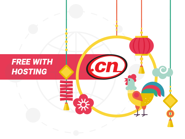 .CN TLD free with hosting